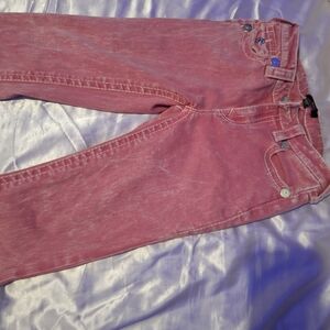 True Religion Women's Pink Wash Bootcut Jeans